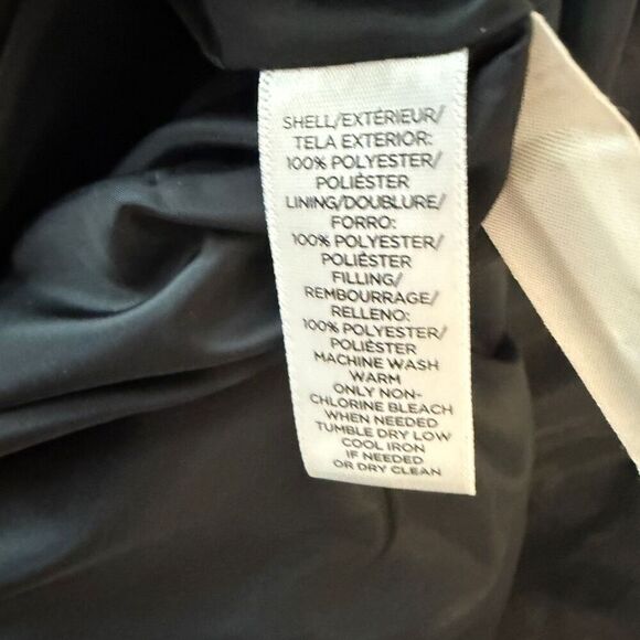 LOFT Black Puffer Coat- Size XS - Picture 6 of 7